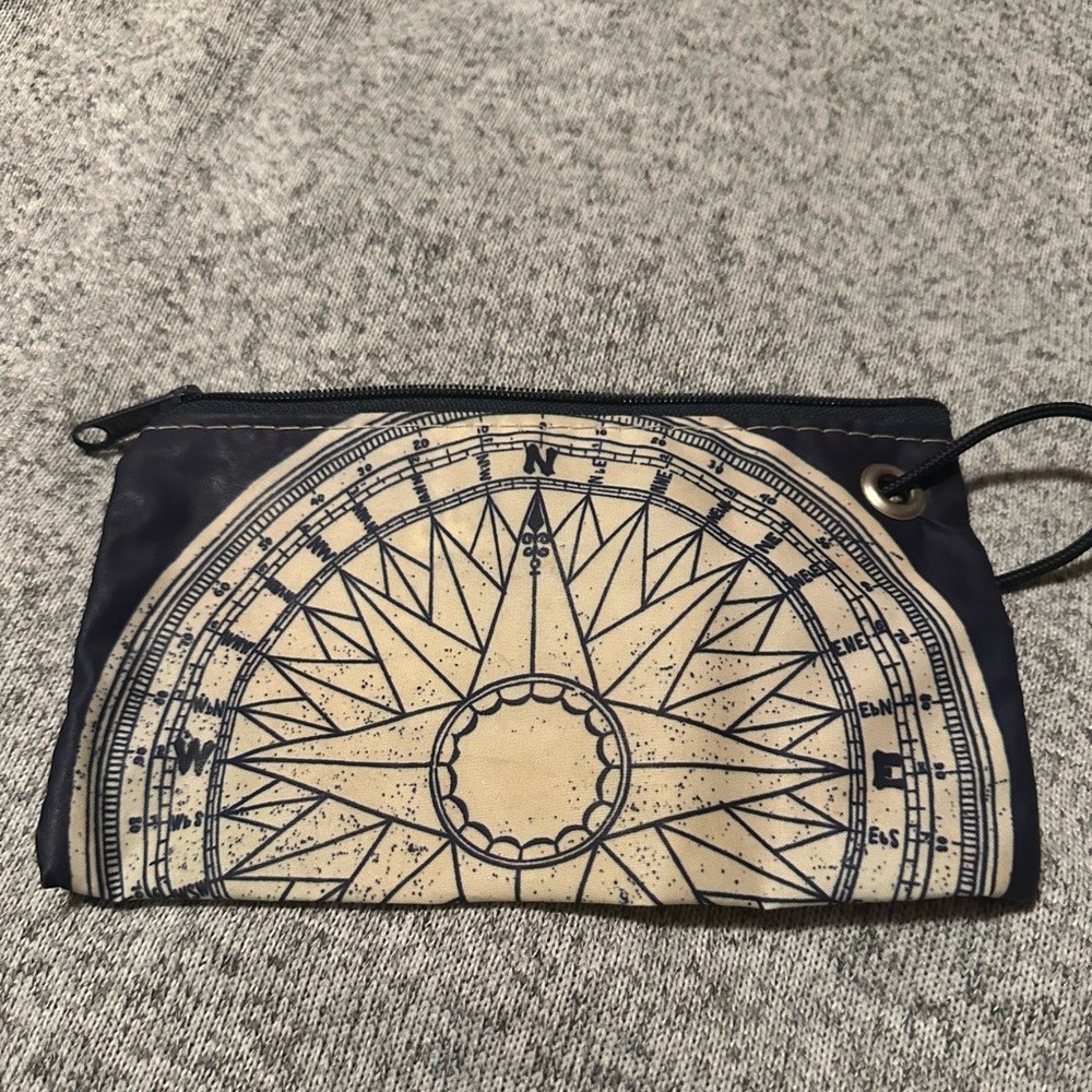 Blue Compass Sea Bag wristlet